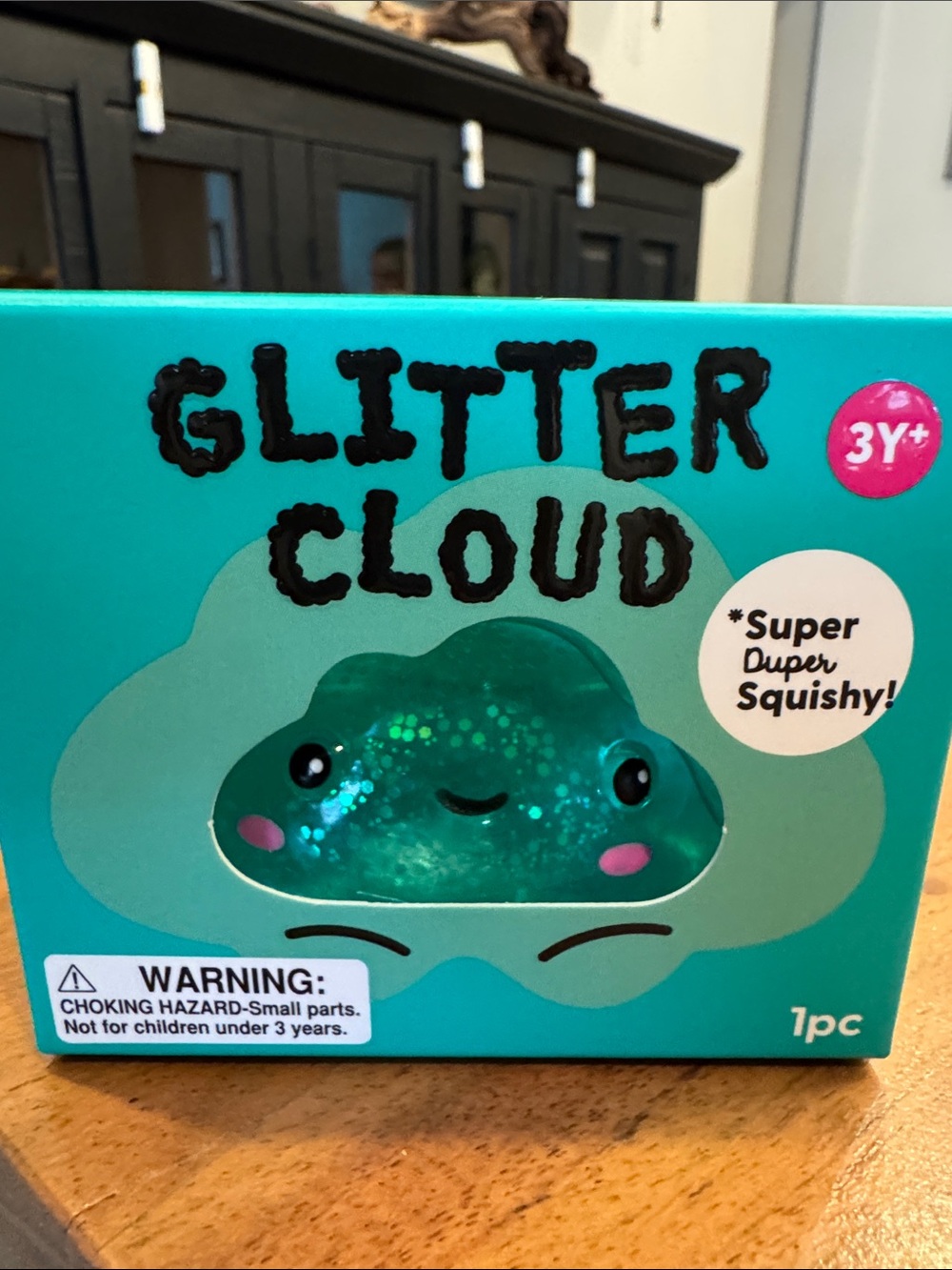 ~Jadore Glitter Cloud Squishy Teal, New in box